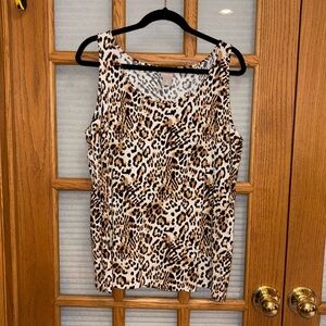 EUC Chico’s 3 Sleeveless Animal Tank